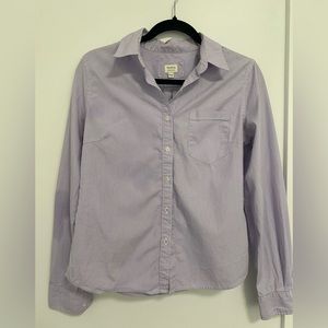 TALULA Purple Striped Button Down (Size Medium)